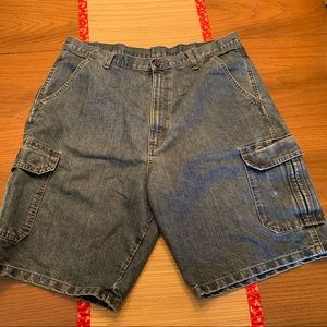 Men’s denim cargo shorts